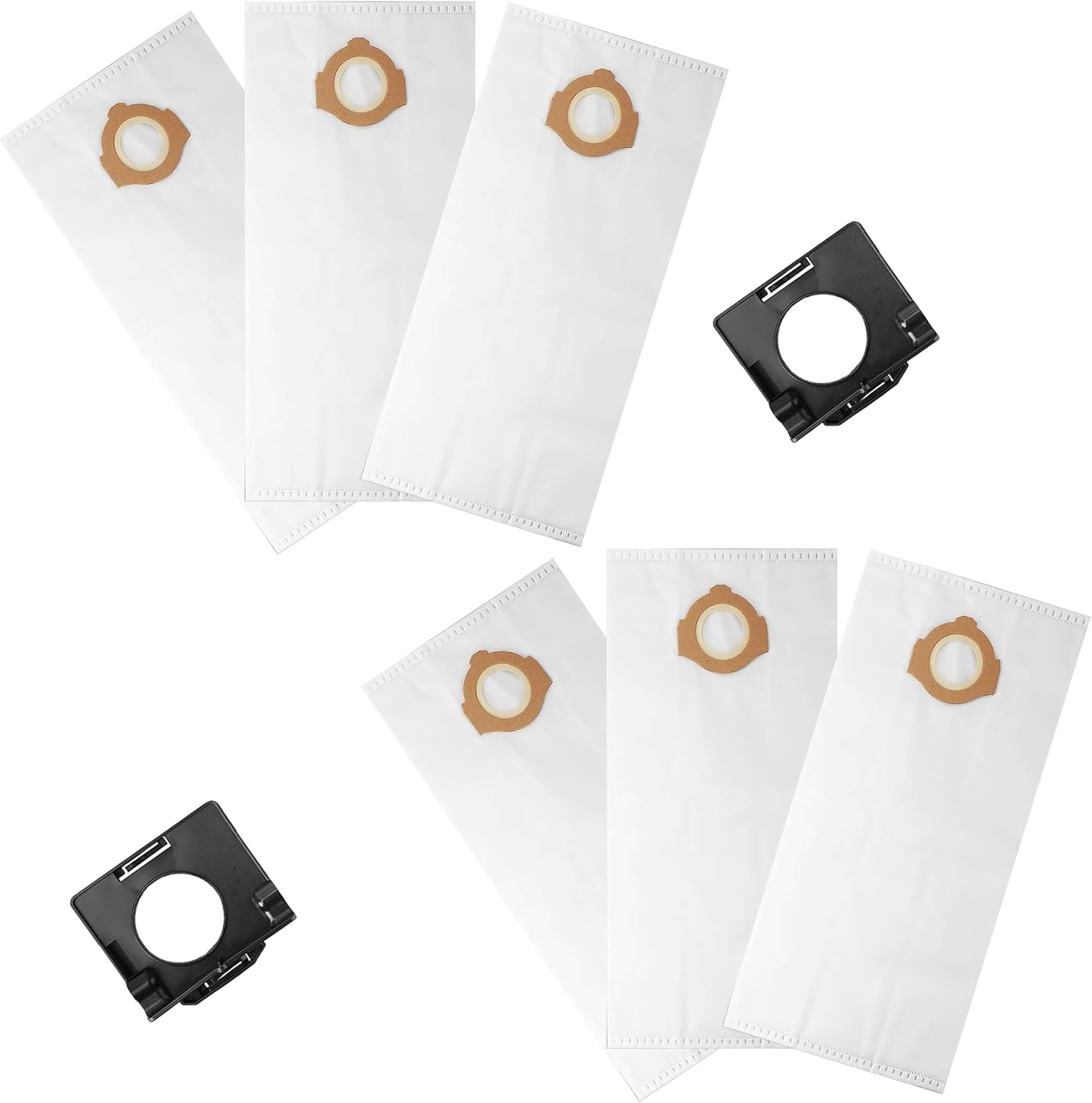 6pk Fleece Dust Bags for Milwaukee 0960-20 0970-20 Wet Dry Vacuum 1 49-90-2016 Fleece Dust Bags Fit Milwauke 0960-20 Wet/Dry Vacuum and Milwauke 0970-20 cordless vacuums (6PK)