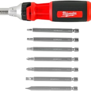 Milwaukee 48-22-2302 Multi Bit Ratcheting Screwdriver Set Tool