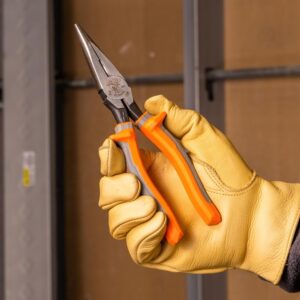Klein 8-Inch Insulated Long Nose Pliers 1000V Electrician USA