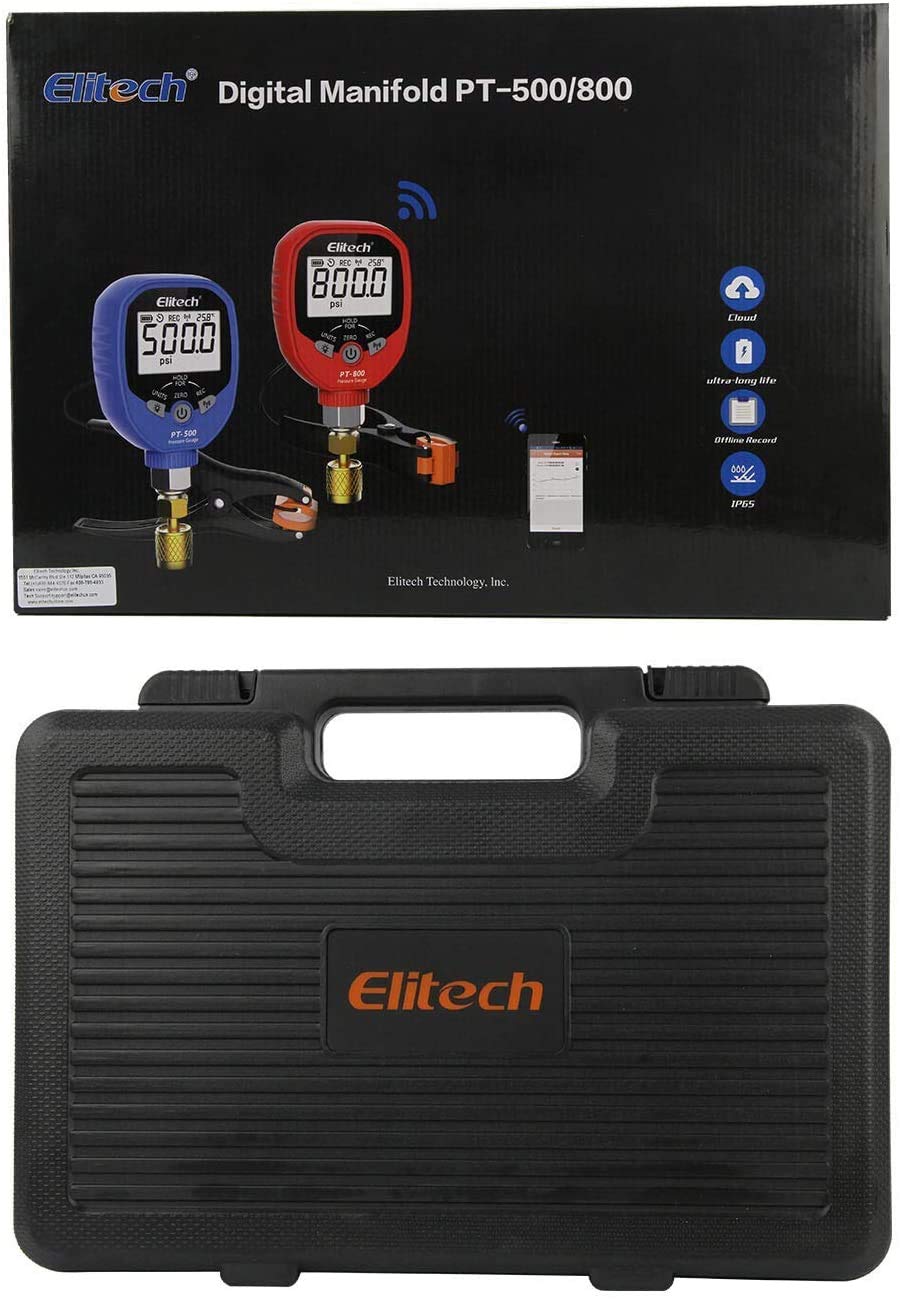 Elitech Wireless HVAC Manifold Gauge Set Auto Superheat Subcooling 9 Elitech Wireless HVAC Manifold Gauge Set Auto Superheat Subcooling - Image 9