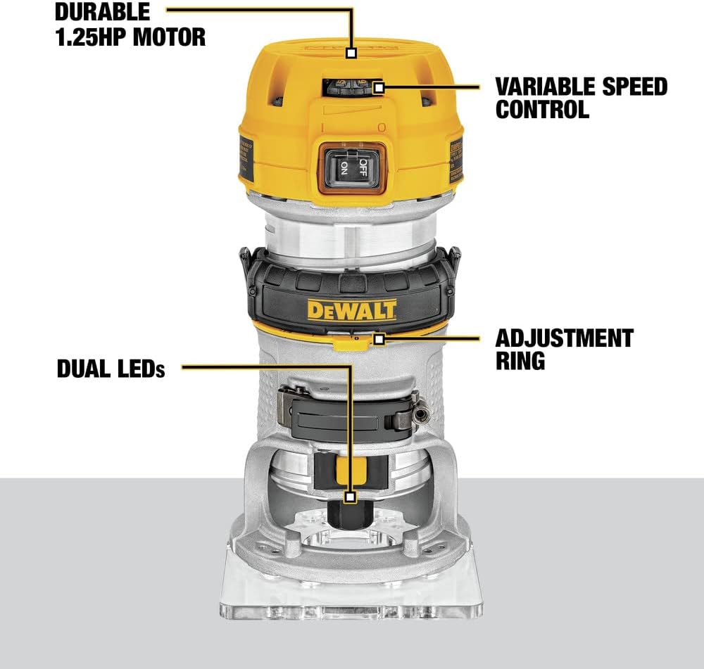 Unleashing Precision: DEWALT 1-1/4 HP Router Review 7 Unleashing Precision: DEWALT 1-1/4 HP Router Review - Image 7