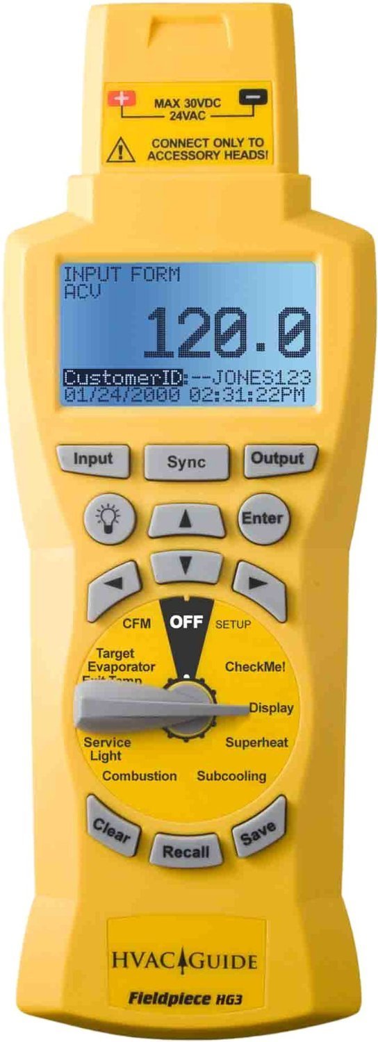 Fieldpiece HG3 HVAC Wireless Digital Manifold Gauge System Kit 1 hvac tools rls