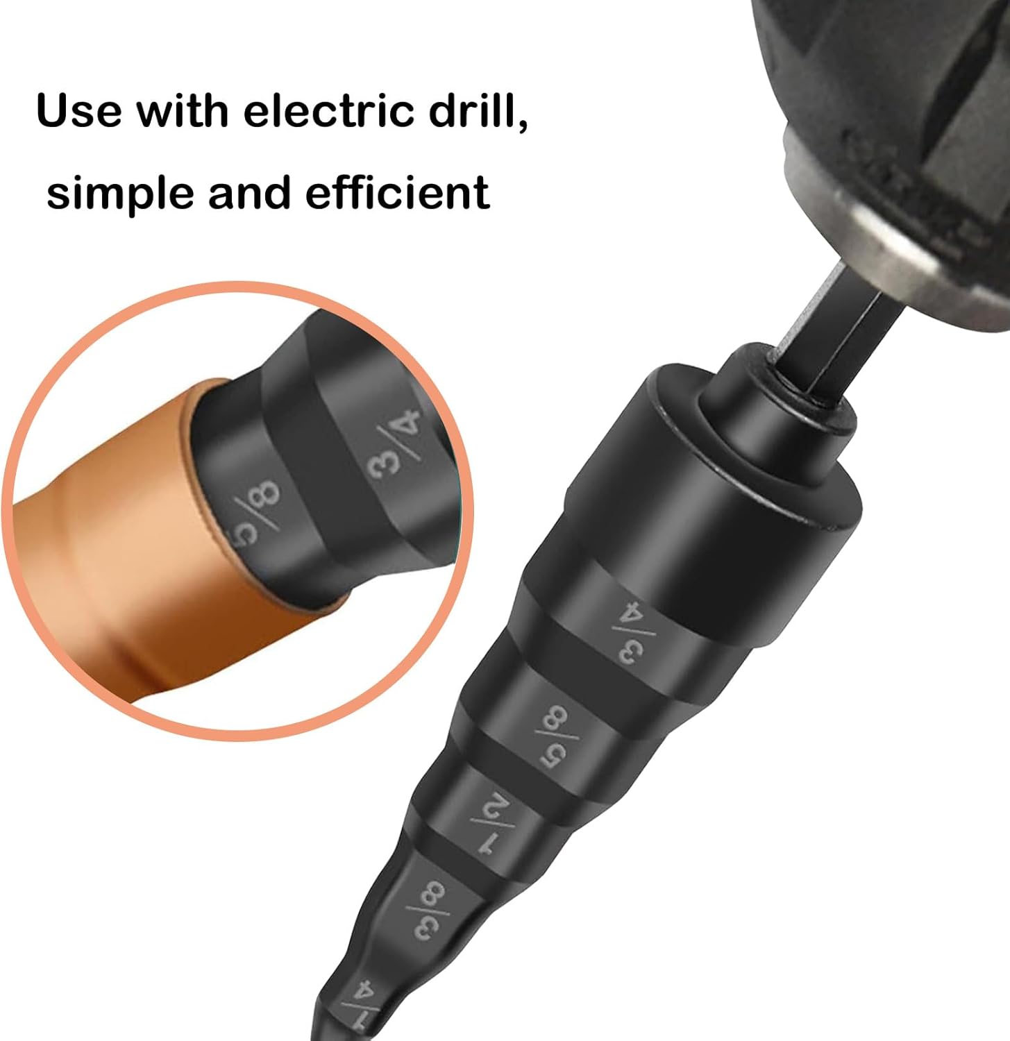 HVAC 5-in-1 Copper Pipe Swaging Tool Kit 1/4-3/4 Drill Bit Set 3 HVAC 5-in-1 Copper Pipe Swaging Tool Kit 1/4-3/4 Drill Bit Set - Image 3
