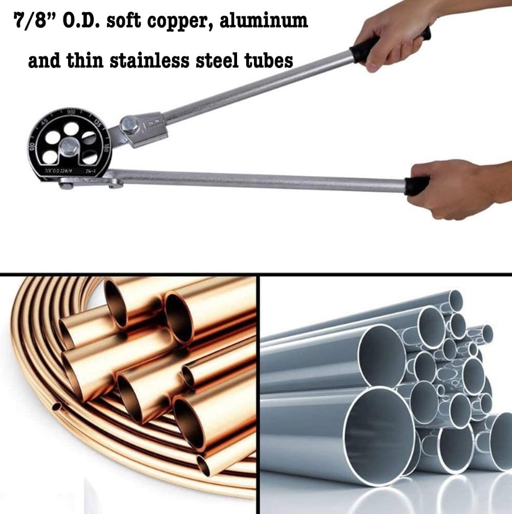 7/8" Heavy Duty Lever Tube Bender for Copper Aluminum Steel Pipe 2 7/8" Heavy Duty Lever Tube Bender for Copper Aluminum Steel Pipe - Image 2