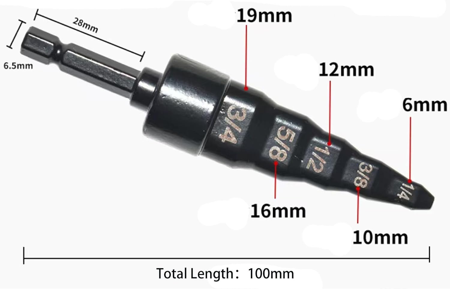 HVAC 5-in-1 Copper Pipe Swaging Tool Kit 1/4-3/4 Drill Bit Set 8 HVAC 5-in-1 Copper Pipe Swaging Tool Kit 1/4-3/4 Drill Bit Set - Image 8