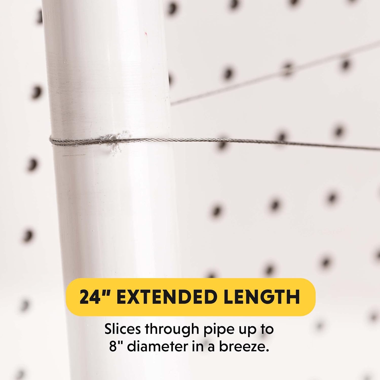 General Tools 24" PVC Pipe Cable Saw - Cuts PVC PE ABS Pipes 3 General Tools 24" PVC Pipe Cable Saw - Cuts PVC PE ABS Pipes - Image 3