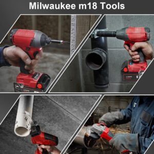 6Pack 18V 6.0Ah Lithium Battery for Milwaukee M18 48-11-1862