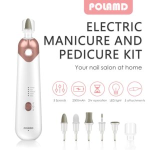 Professional Electric Nail Drill Kit 5 Speed Manicure Pedicure Set