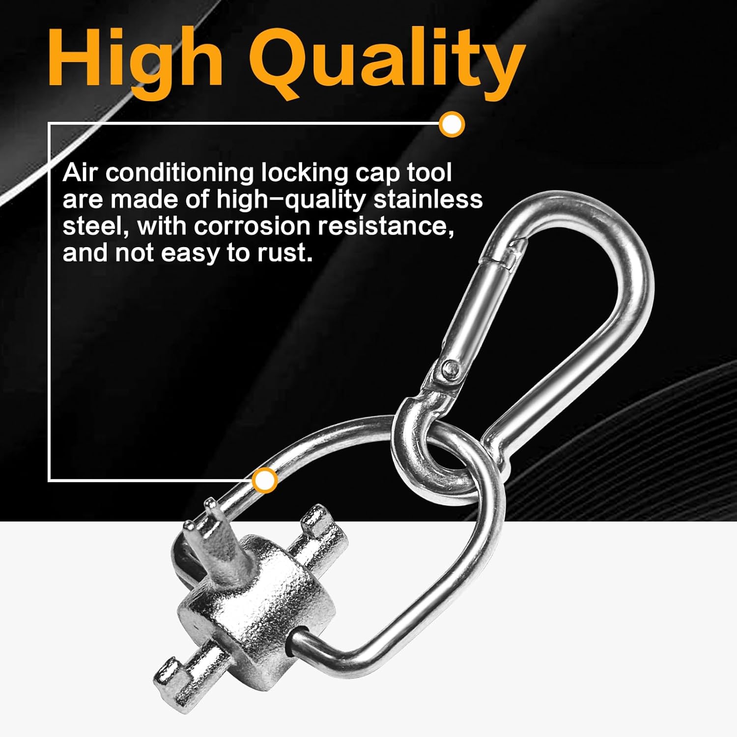 HVAC Refrigerant Locking Cap Key Tool for 410A R22 AC Repair (68 characters) 4 HVAC Refrigerant Locking Cap Key Tool for 410A R22 AC Repair
(68 characters) - Image 4