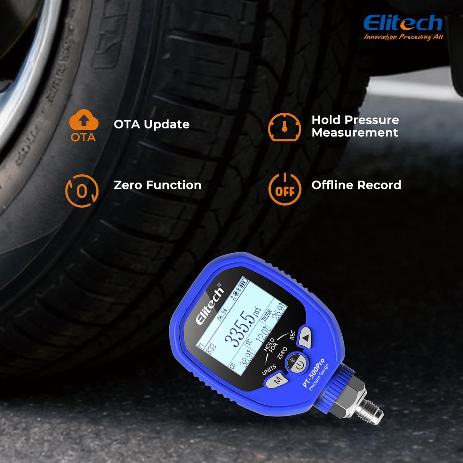 Elitech Wireless HVAC Manifold Gauge Set Auto Superheat Subcooling 3 Elitech Wireless HVAC Manifold Gauge Set Auto Superheat Subcooling - Image 3