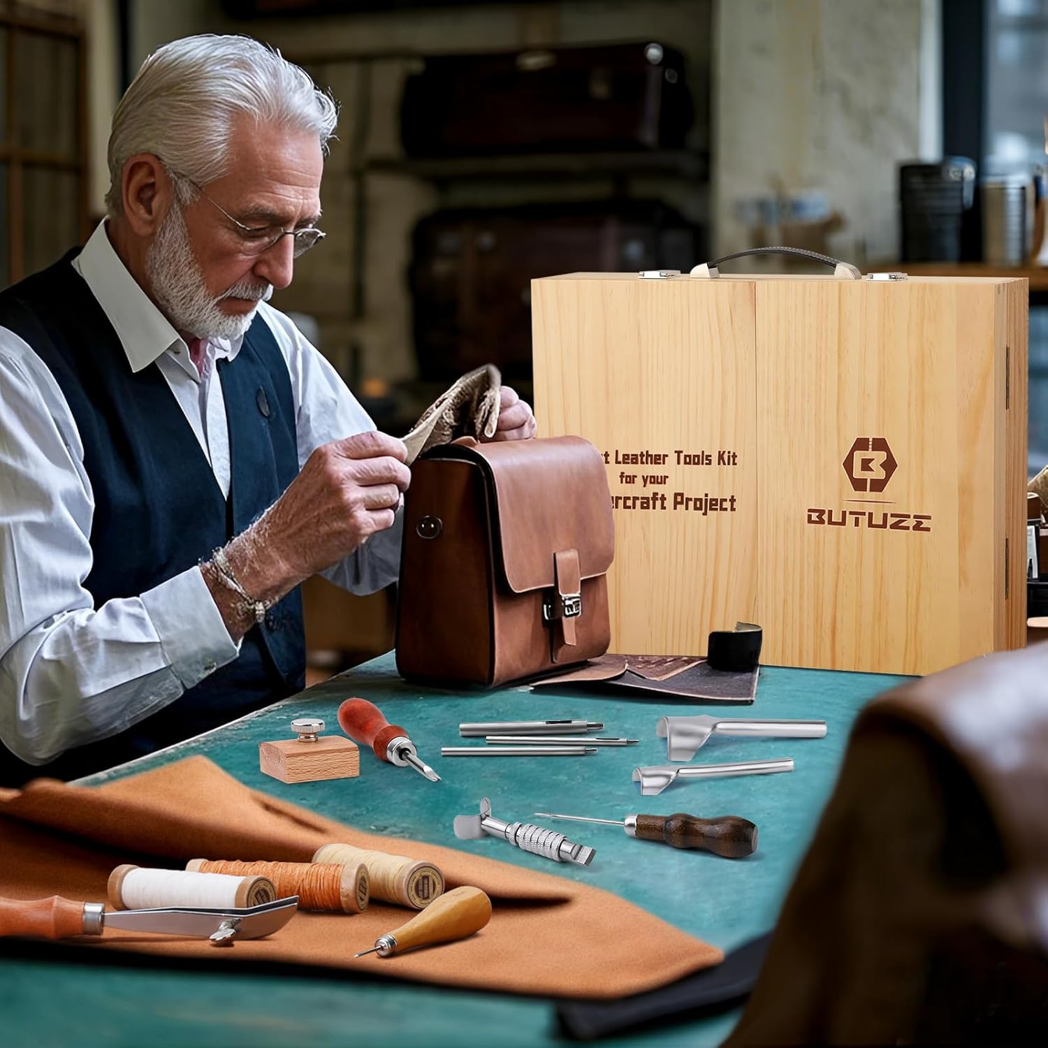BUTUZE Professional Leather Working Kit - Complete Tooling Set 8 BUTUZE Professional Leather Working Kit - Complete Tooling Set - Image 8