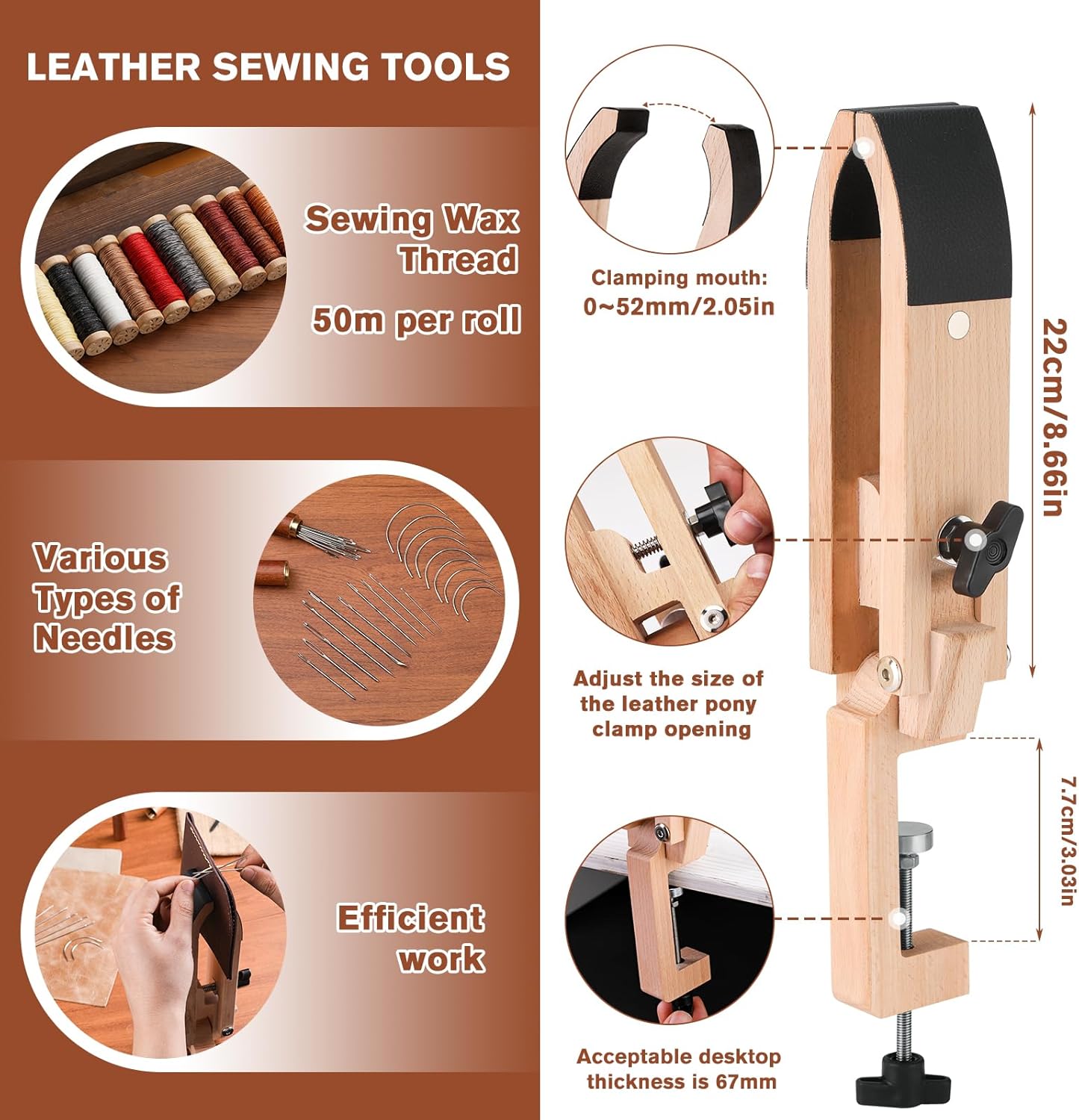 BUTUZE Professional Leather Working Kit - Complete Tooling Set 6 BUTUZE Professional Leather Working Kit - Complete Tooling Set - Image 6