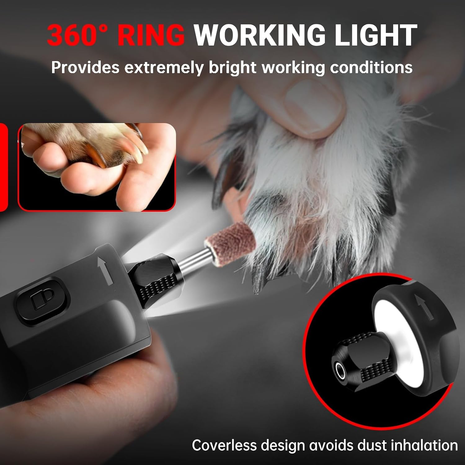 Cordless Rotary Tool Kit 20000RPM 70pc LED Light 5 Speed 3.7V 4 Cordless Rotary Tool Kit 20000RPM 70pc LED Light 5 Speed 3.7V - Image 4