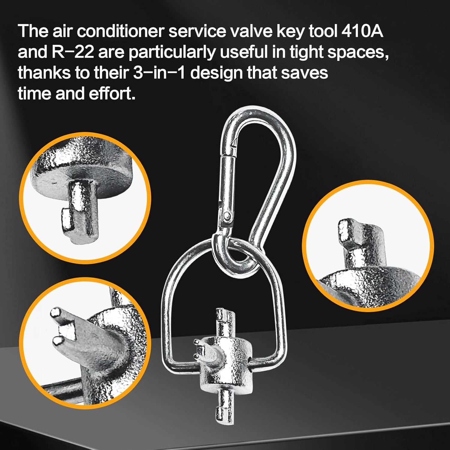HVAC Refrigerant Locking Cap Key Tool for 410A R22 AC Repair (68 characters) 6 HVAC Refrigerant Locking Cap Key Tool for 410A R22 AC Repair
(68 characters) - Image 6