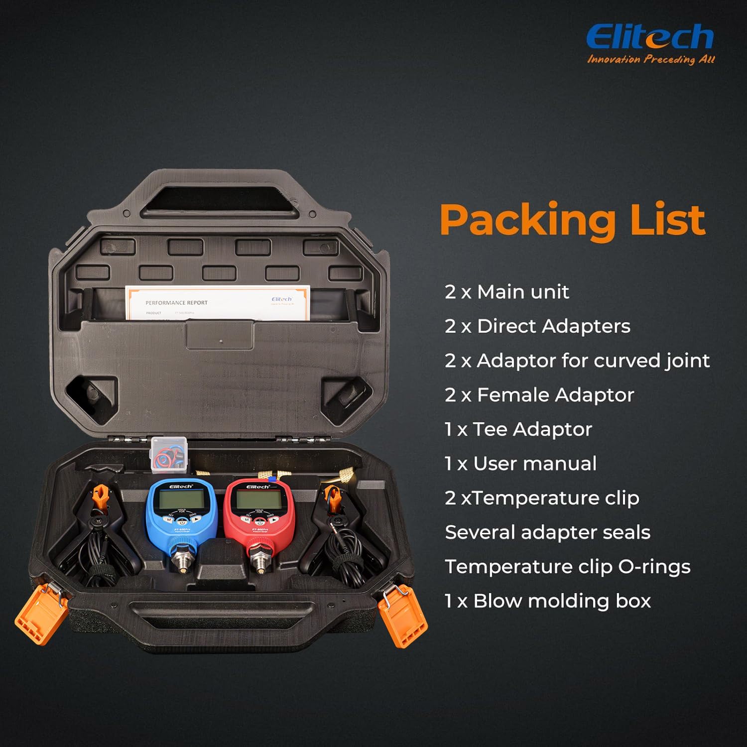 Elitech Wireless HVAC Manifold Gauge Set Auto Superheat Subcooling 6 Elitech Wireless HVAC Manifold Gauge Set Auto Superheat Subcooling - Image 6