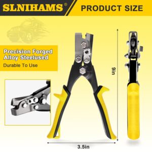 SLNIHAMS 9″ Sheet Metal Snap Lock Punch Crimper Siding Tool Kit