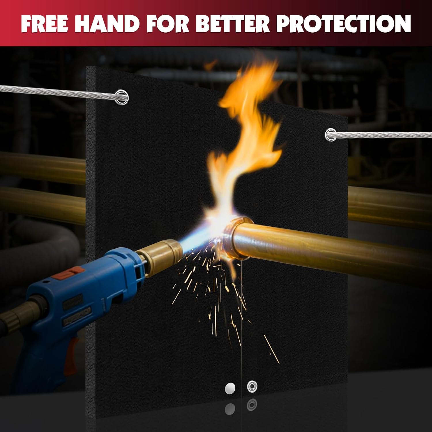 Fireproof Welding Blanket 5mm Heat Shield for HVAC Plumbing Torch 3 Fireproof Welding Blanket 5mm Heat Shield for HVAC Plumbing Torch - Image 3
