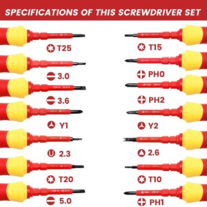7-in-1 Insulated Magnetic Screwdriver Set Electrician Tool Kit