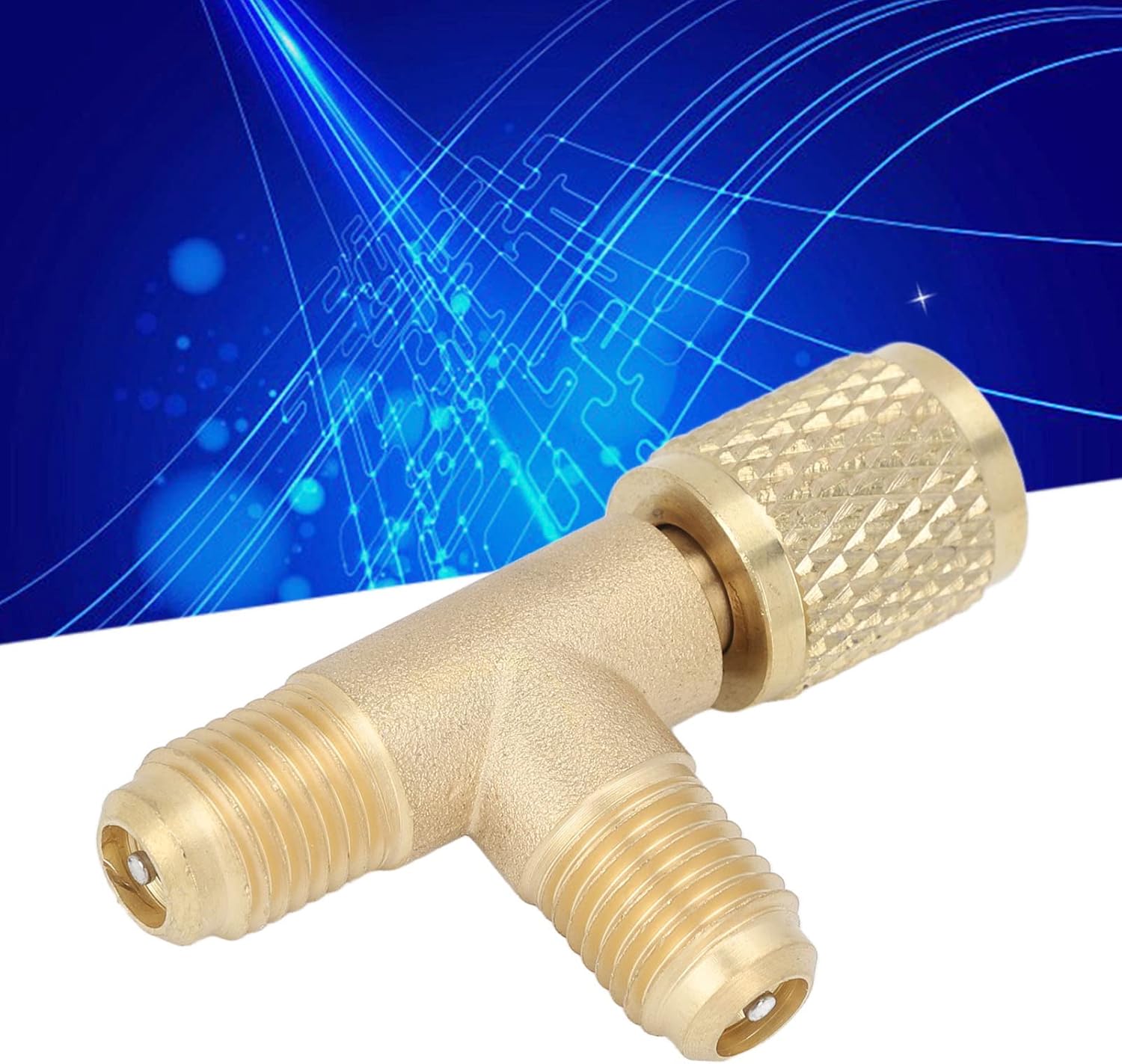 Quick Coupler Access Tee 1/4 SAE Brass Refrigerant AC Repair Tool R134a R22 6 Quick Coupler Access Tee 1/4 SAE Brass Refrigerant AC Repair Tool R134a R22 - Image 6