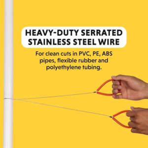 General Tools 24″ PVC Pipe Cable Saw – Cuts PVC PE ABS Pipes