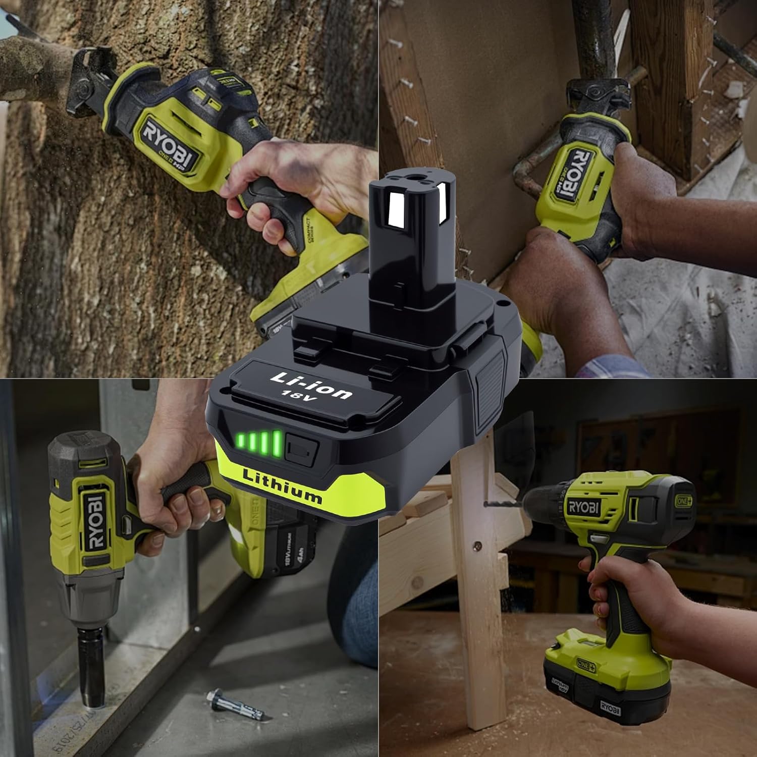 Versatile 18V Battery Replacement: Power Your Ryobi Tools! 7 Versatile 18V Battery Replacement: Power Your Ryobi Tools! - Image 7