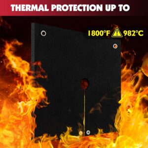 Fireproof Welding Blanket 5mm Heat Shield for HVAC Plumbing Torch