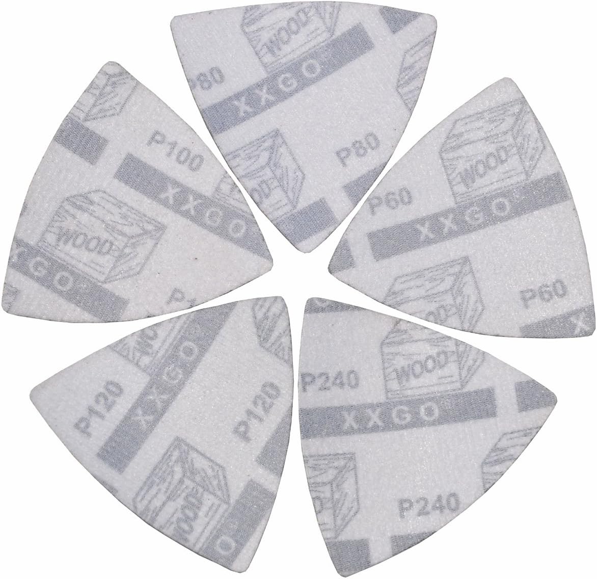 XXGO 55pc Triangular Sanding Pads 80mm Multi-Grit Oscillating Tool XG5501 7 XXGO 55pc Triangular Sanding Pads 80mm Multi-Grit Oscillating Tool
XG5501 - Image 7