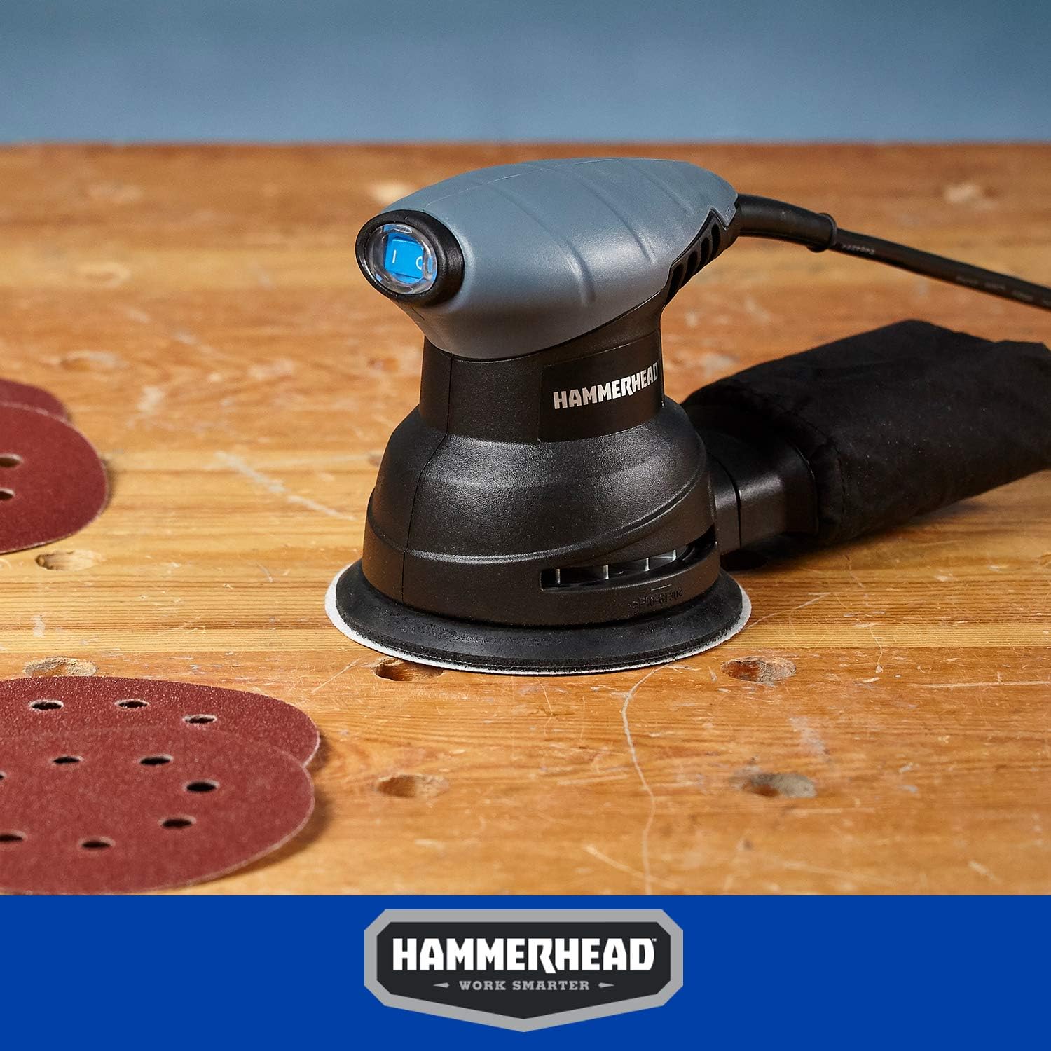 Hammerhead 2.0A 5" Random Orbit Sander with 12 Sanding Discs 7 Hammerhead 2.0A 5" Random Orbit Sander with 12 Sanding Discs - Image 7
