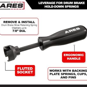 ARES Brake Spring Compressor Tool for Drum Brake Hold-Down Springs