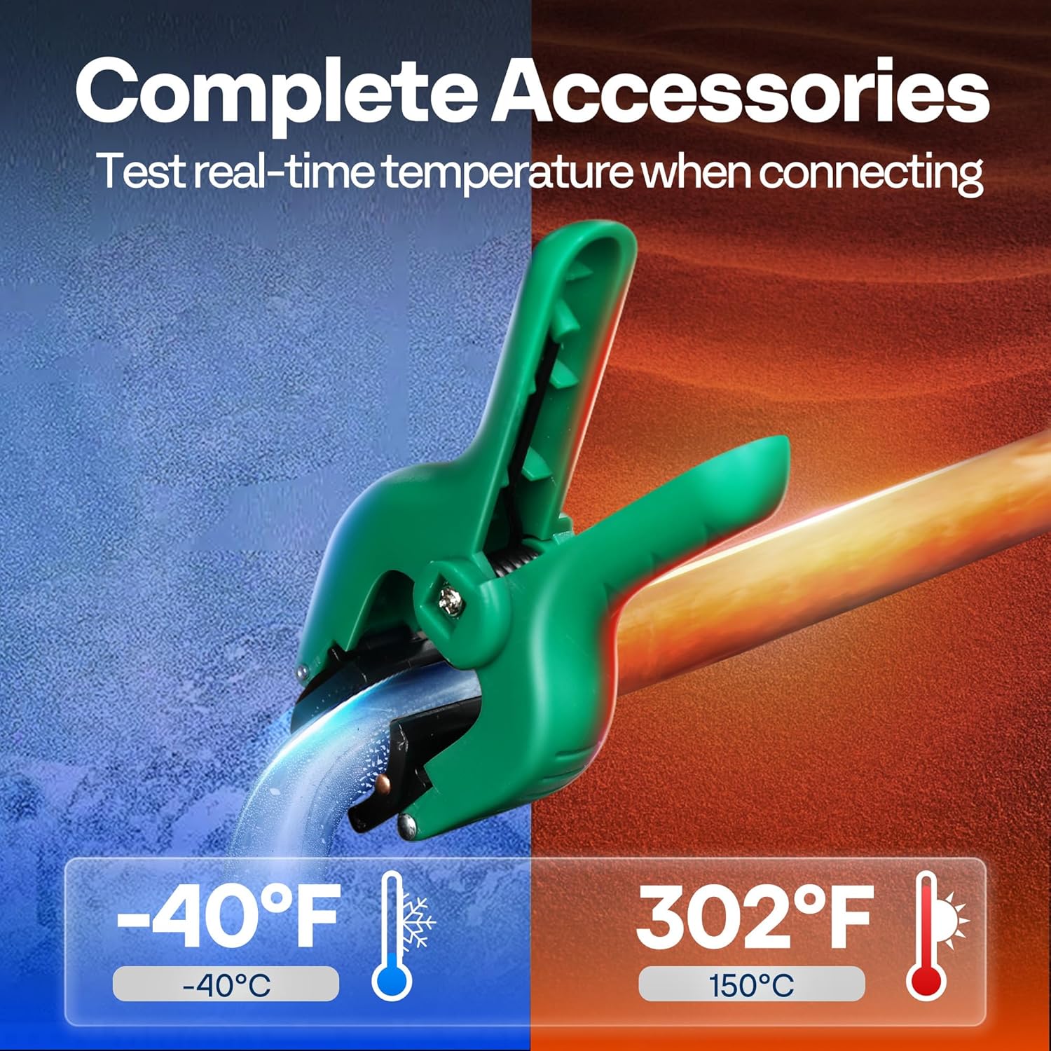 VIVOHOME Digital AC Manifold Gauge HVAC Kit with Temperature Probes 5 VIVOHOME Digital AC Manifold Gauge HVAC Kit with Temperature Probes - Image 5