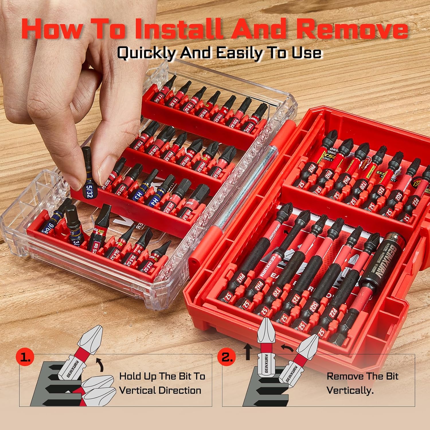 Unleashing Power: Review of Geinxurn's 42-Piece Impact Bit Set 4 Unleashing Power: Review of Geinxurn's 42-Piece Impact Bit Set - Image 4