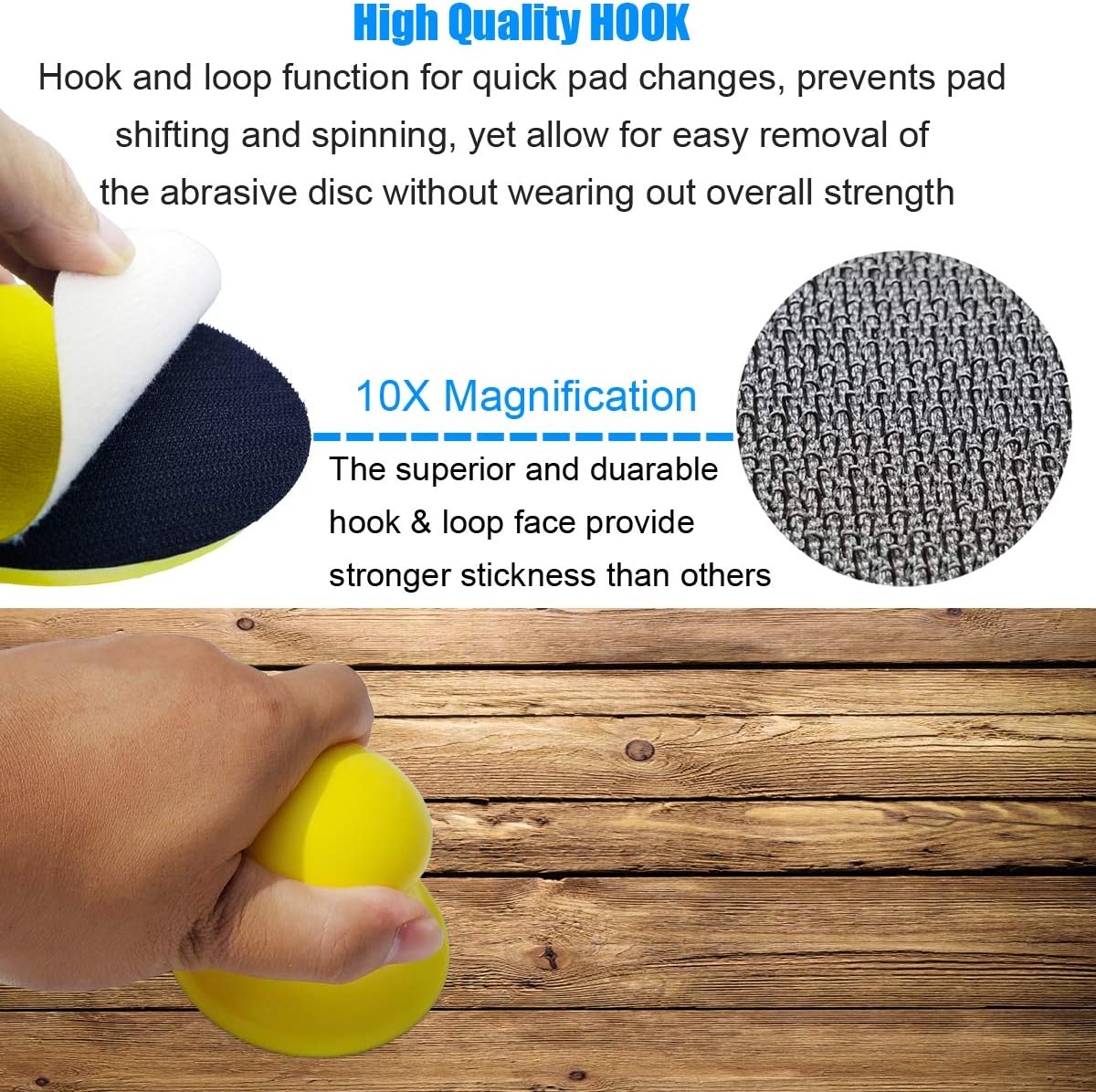 3" Round Sanding Block 2-Pack Hook Loop Wood Furniture Crafts 3 3" Round Sanding Block 2-Pack Hook Loop Wood Furniture Crafts - Image 3
