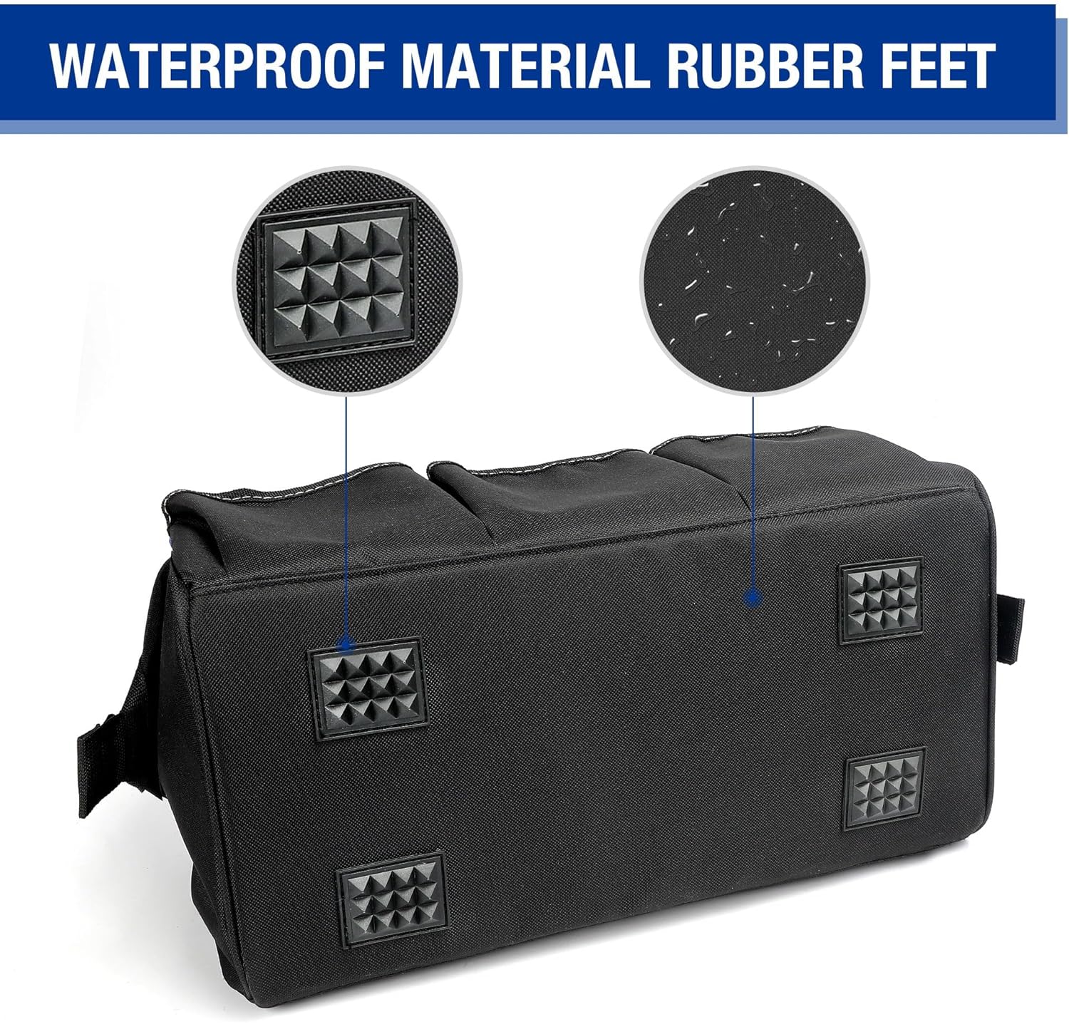 WORKPRO 18" Wide Mouth Tool Bag with Shoulder Strap & Sturdy Base 4 WORKPRO 18" Wide Mouth Tool Bag with Shoulder Strap & Sturdy Base - Image 4
