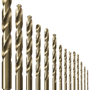 BOSCH CO14B 14-Pc Cobalt M42 Drill Bit Set for Metal & Steel