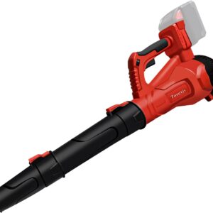 Leaf Blower Cordless for Milwaukee M18 Battery(No Battery) - 580CFM & 6 Speed Levels, Electric Brushless Cordless Handheld Blower for Town Care, Patio, Blowing Leaves and Snow (Black & Red)