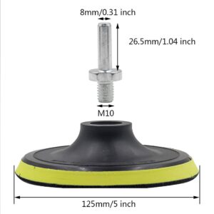 Luomorgo 5″ Sander Backing Pad M10 Hook Loop 2pk Orbital Polisher
