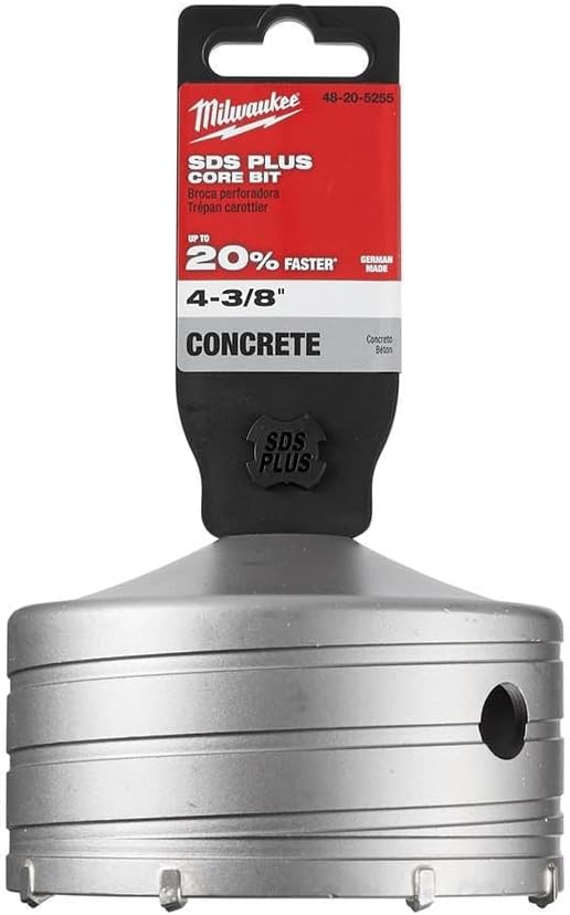 Milwaukee SDS Max Core Bit 4-3/8 Inch x 2 Inch Depth Drill 1 Milwaukee Electric - SDS CORE 4-3/8X2