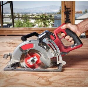 Milwaukee M18 Fuel 18V 7-1/4 Inch Rear Handle Circular Saw - Bare Tool (2830-20) for Table, Cordless, Skill, and Track Cutting