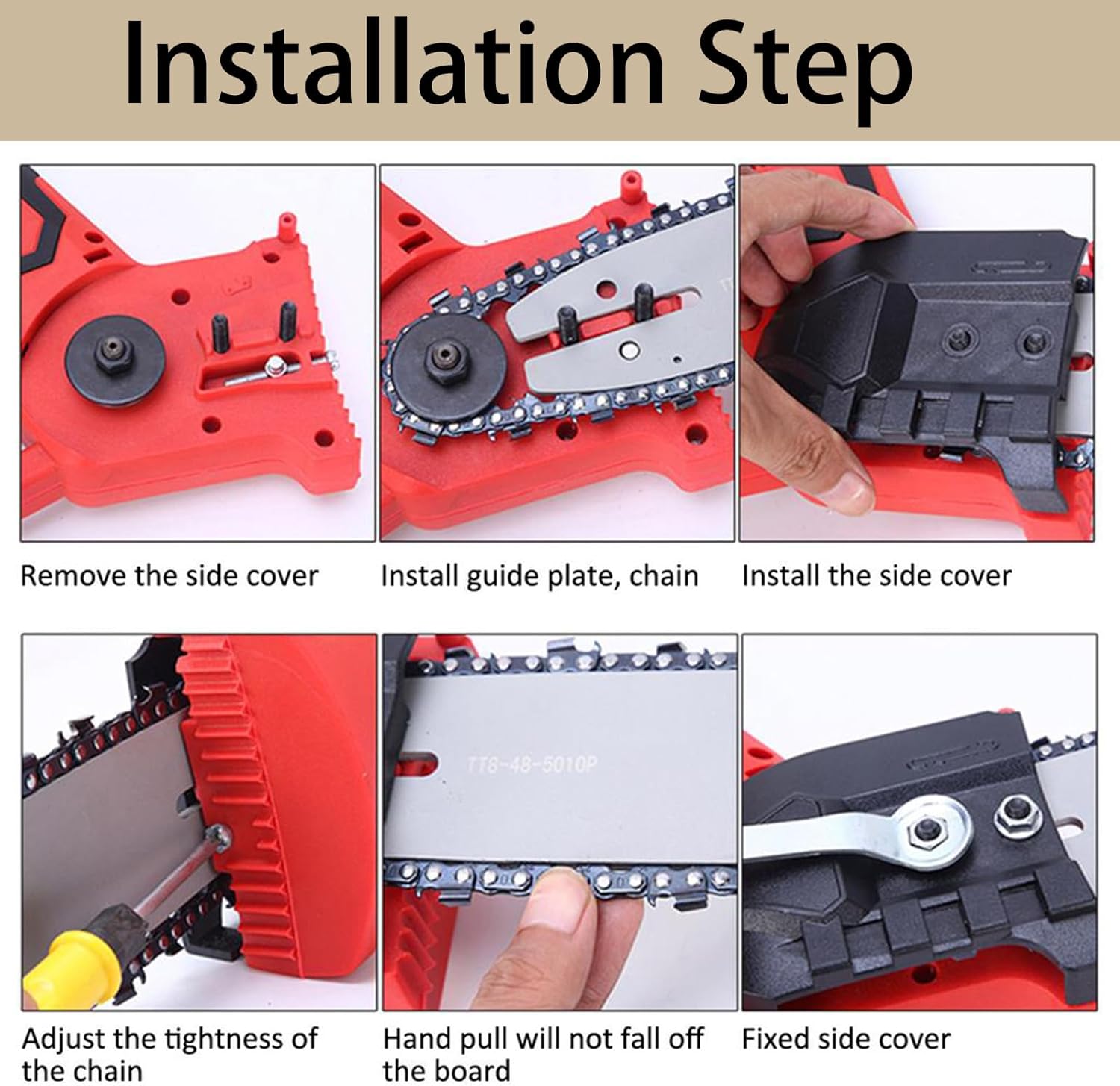 Thten 8" Pruning Saw Chain for Milwaukee M18 Hatchet 3004-20 4 Thten 8" Pruning Saw Chain for Milwaukee M18 Hatchet 3004-20 - Image 4