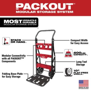 Milwaukee PACKOUT 2-Wheel Hand Truck Cart 48-22-8415 Heavy Duty