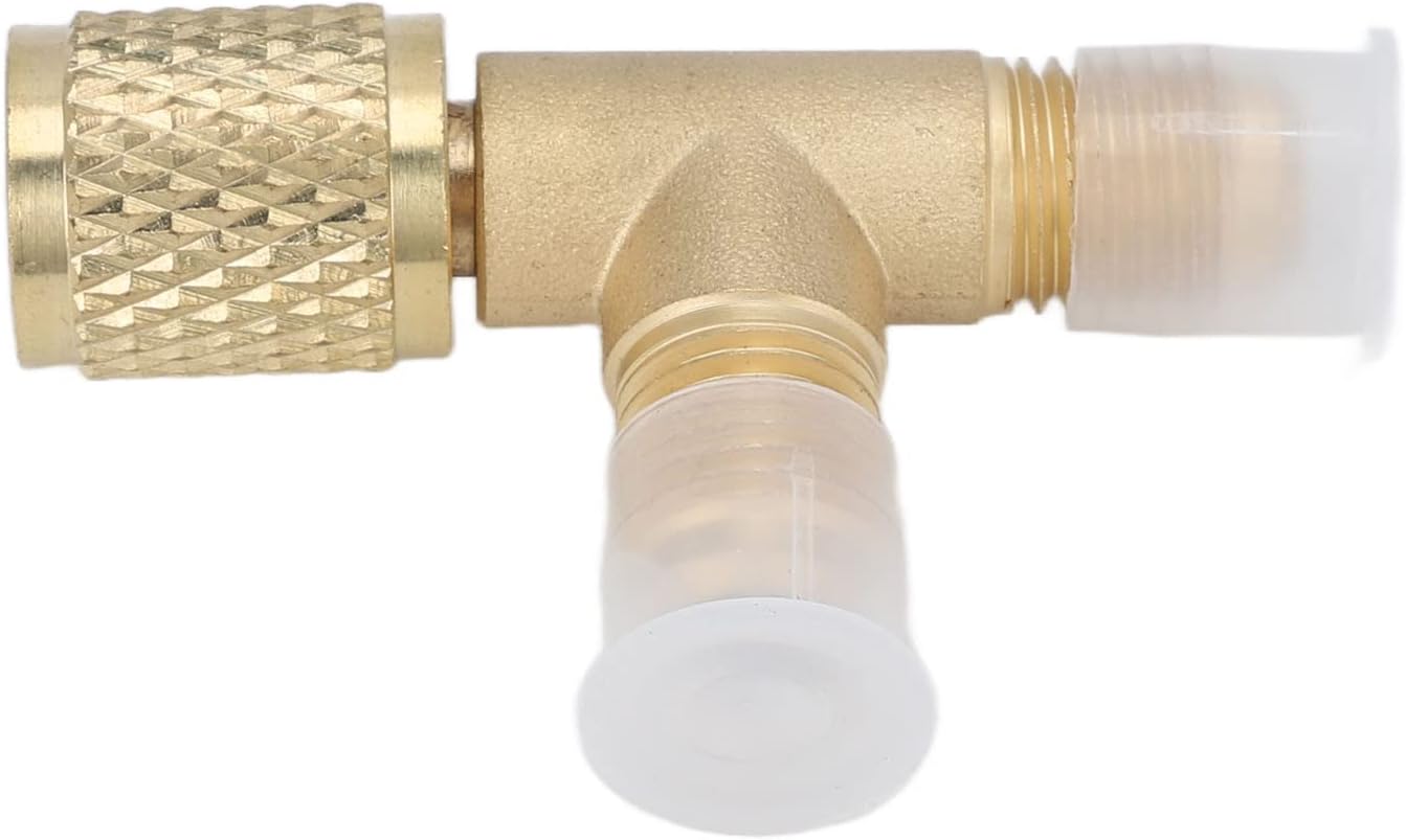 HVAC AC Vacuum Pump Quick Coupler 1/4" Tee Adapter Low Loss Fitting 4 HVAC AC Vacuum Pump Quick Coupler 1/4" Tee Adapter Low Loss Fitting - Image 4