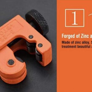 Edward Tools Mini Pipe Cutter 1/8-7/8 Copper Aluminum PVC Steel Blade