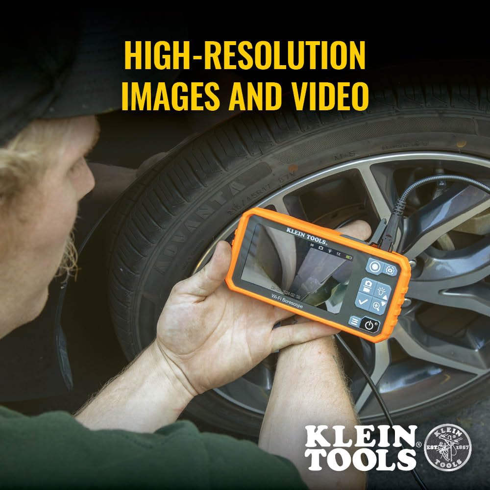 Klein Tools WiFi Borescope Dual Camera 9.8ft Waterproof Inspection Snake 3 Klein Tools WiFi Borescope Dual Camera 9.8ft Waterproof Inspection Snake - Image 3