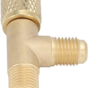 HVAC AC Vacuum Pump Quick Coupler 1/4″ Tee Adapter Low Loss Fitting