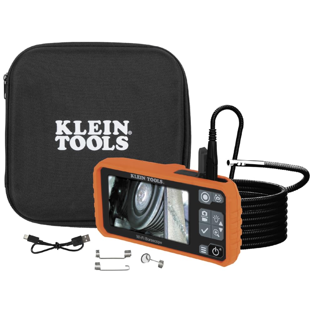 Klein Tools WiFi Borescope Dual Camera 9.8ft Waterproof Inspection Snake 14 Klein Tools WiFi Borescope Dual Camera 9.8ft Waterproof Inspection Snake - Image 14