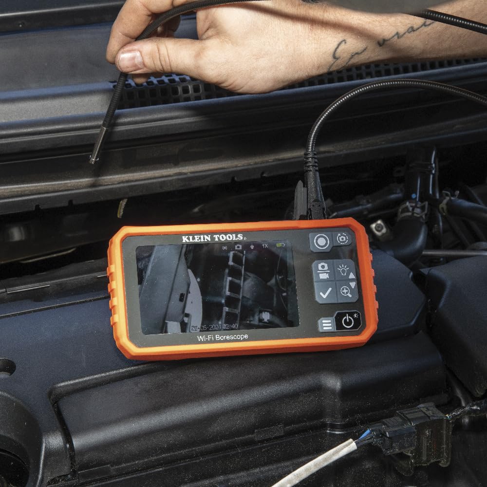 Klein Tools WiFi Borescope Dual Camera 9.8ft Waterproof Inspection Snake 6 Klein Tools WiFi Borescope Dual Camera 9.8ft Waterproof Inspection Snake - Image 6