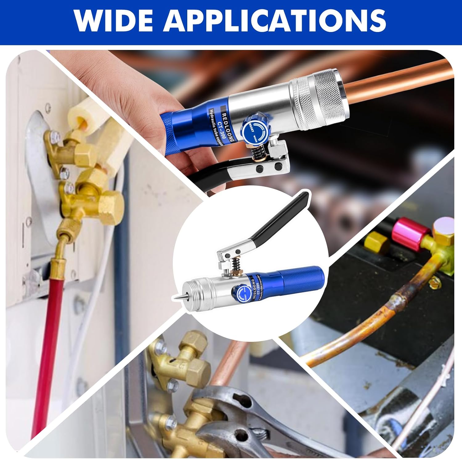 HVAC Hydraulic Swaging Tool Kit with 7 Heads & Tube Cutter Set 6 HVAC Hydraulic Swaging Tool Kit with 7 Heads & Tube Cutter Set - Image 6