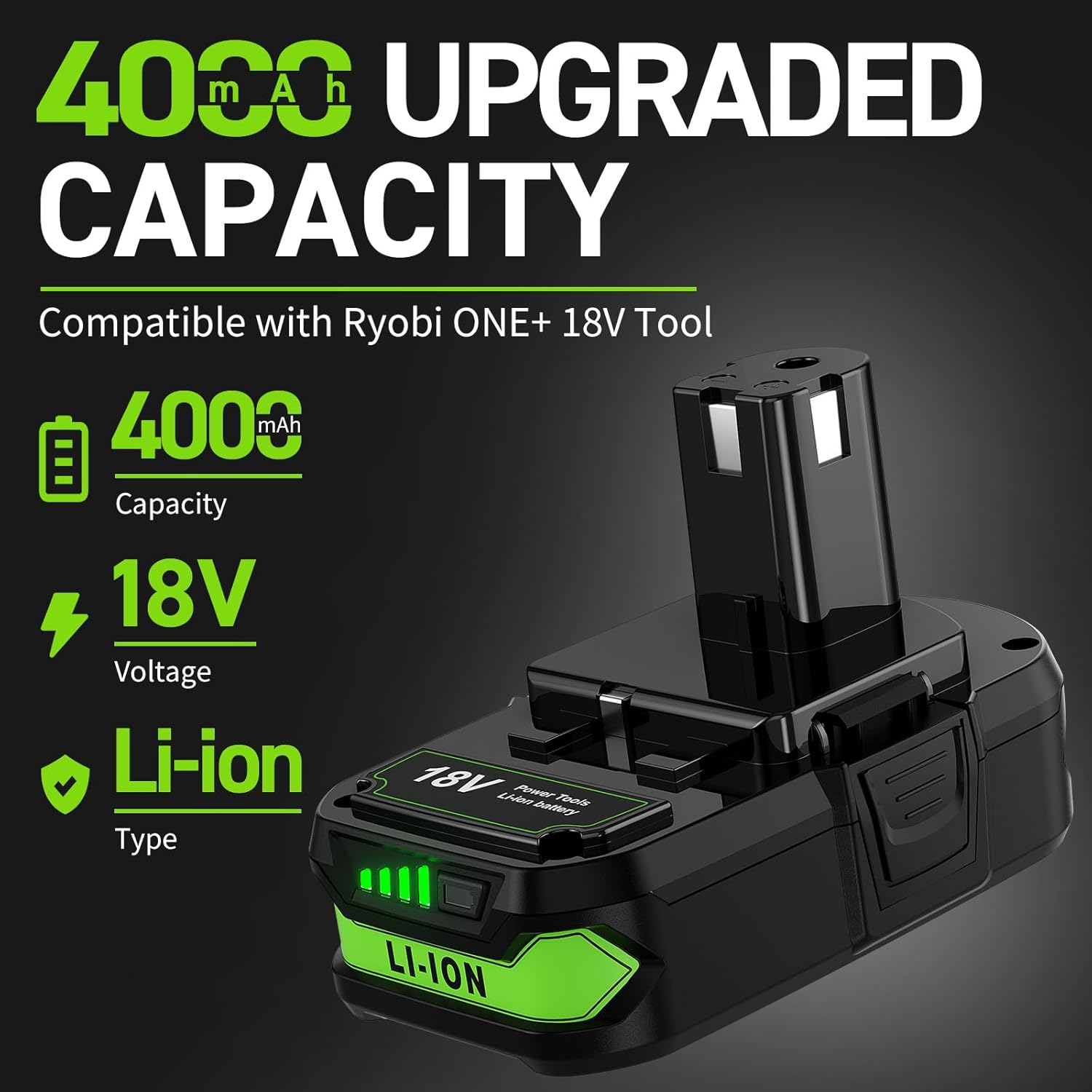 BATTOOL 4.0Ah Lithium Replacement Batteries: A Reliable Choice! 2 BATTOOL 4.0Ah Lithium Replacement Batteries: A Reliable Choice! - Image 2