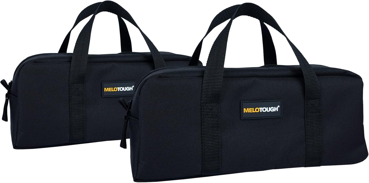 MELOTOUGH 14" Canvas Tool Tote Bag 2-Pack Electrician Organizer Kit 8 MELOTOUGH 14" Canvas Tool Tote Bag 2-Pack Electrician Organizer Kit - Image 8