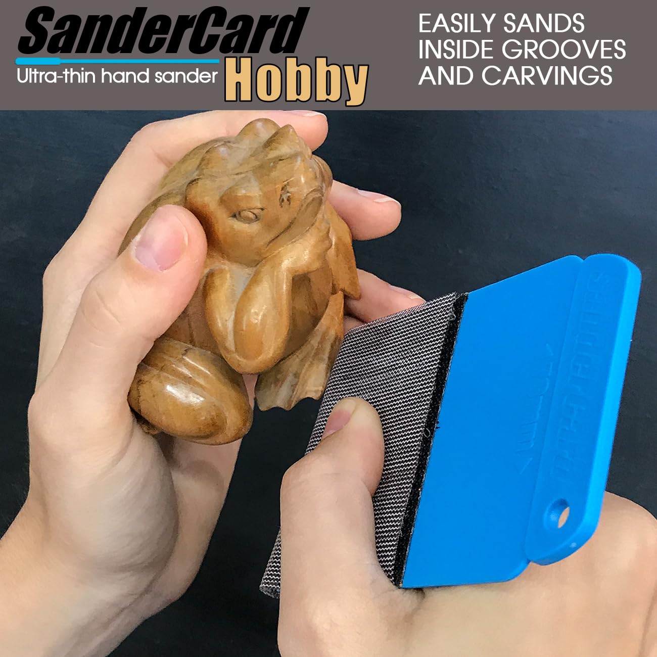 Hobby Hand Sander with Sandpaper for Woodworking and Crafts 9 Hobby Hand Sander with Sandpaper for Woodworking and Crafts - Image 9